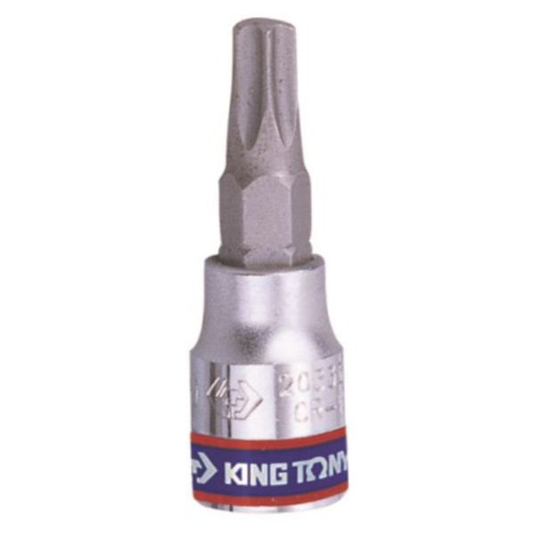 King Tony - Socket Torx Bit - 1/4 Inch Drive - T20 x 37mm - 25 Pack