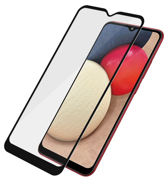 Samsung A12 9D Tempered Glass Screen Protector - Black