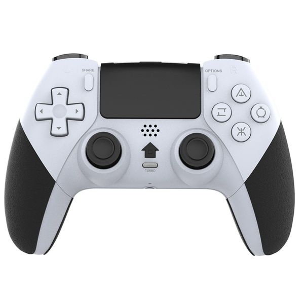 white T29 Bluetooth Wireless Controller for PS4 with Dual Vibration