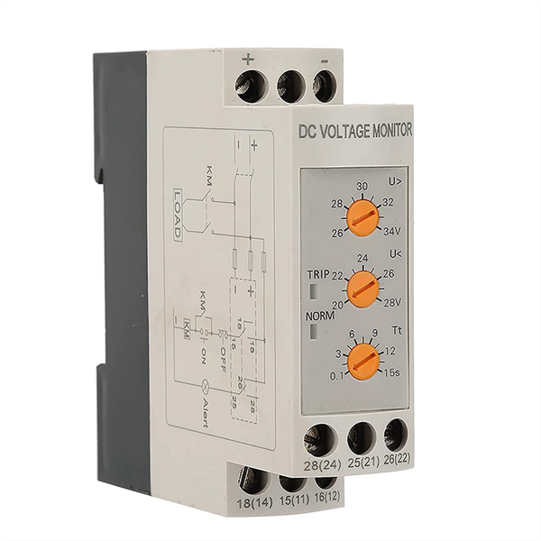 Overvoltage Undervoltage Protector Voltage Monitoring Relay Dc24V