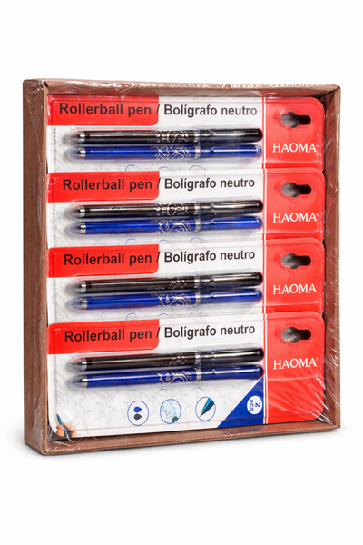 Rollerball Pen Set - Smooth Writing, Blue &amp; Black Ink (2 Pack)-12 x 2 Packs