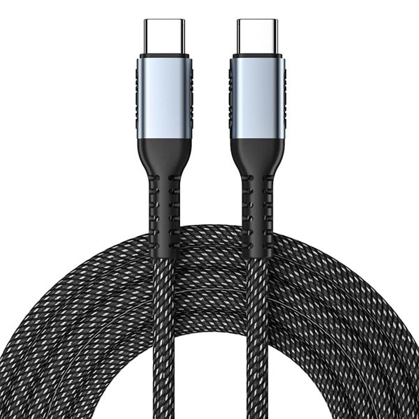 100W USB-C to USB-C Fast Charging Cable, 2m Braided PD Data Cable