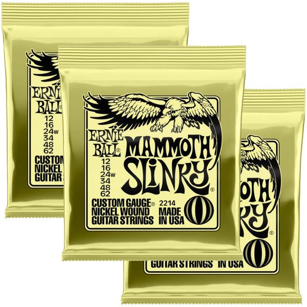 Ernie Ball Mammoth Slinky - 12-62 - Pack of 3