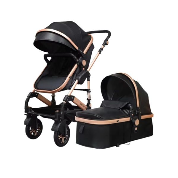 Agape PU Leather Agape 2in1 Baby Stroller -Black | Shop Today. Get it ...