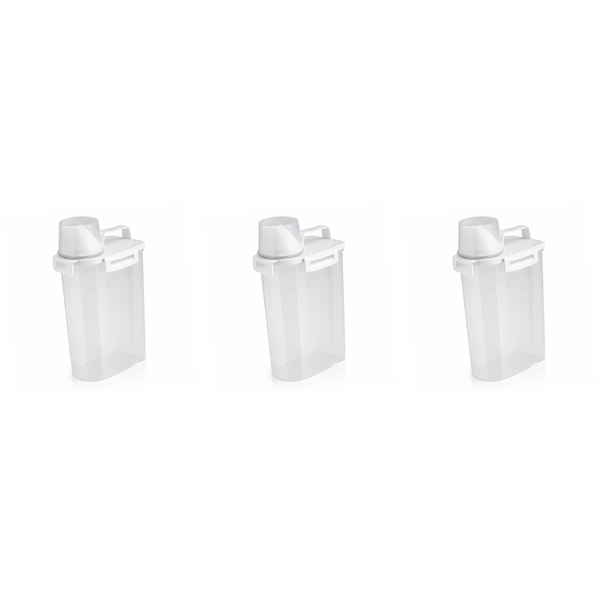 3-Pack -Clear Rice and Grain Storage Containers - 2.5L - Transparent