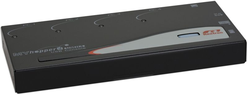Rextron 4-Port USB KVM Switch With Cables