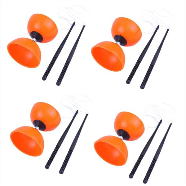 Sensory Training Equipment Double-Headed Diabolo Orange