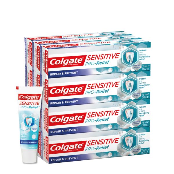 Colgate Sensitive Pro-Relief Repair &amp; Prevent Toothpaste - 12 X 75ml