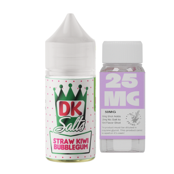 Donut King Straw Kiwi Bubblegum 25mg 30ml Longfill Kit