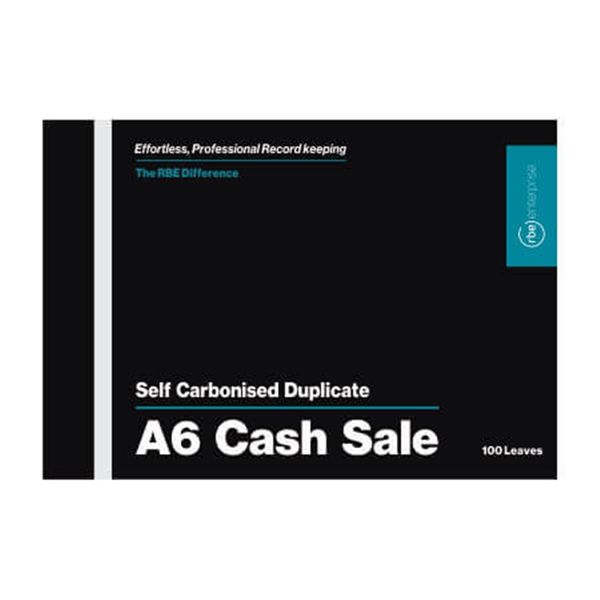 RBE Cash Sale Duplicate Pad A6