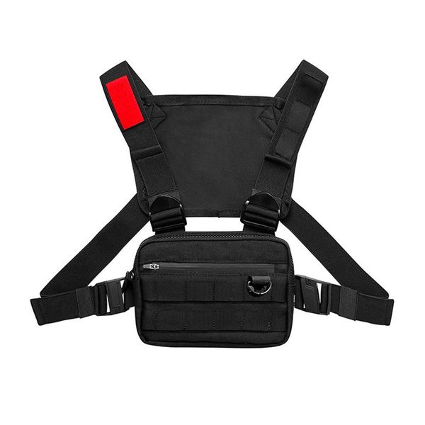 Outdoor Multifunctional Men's Tactical Chest Bag Black
