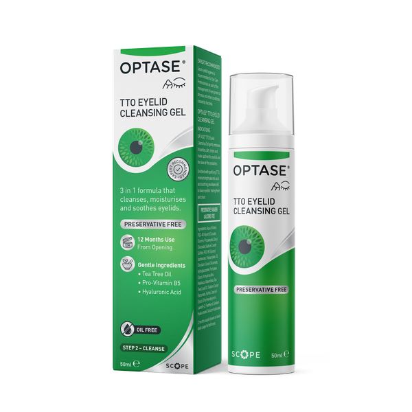 Optase Tea Tree Oil Eyelid Cleansing Gel 50ml