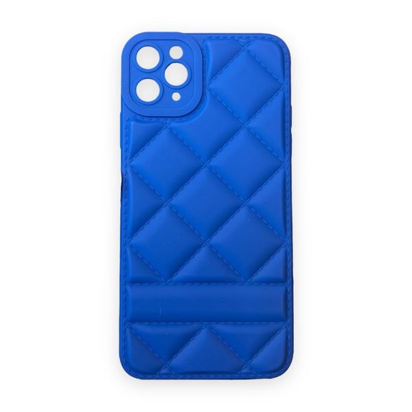 AMA Quilted Phone Case With Lanyard For iPhone 11 Pro Max - Dark Green