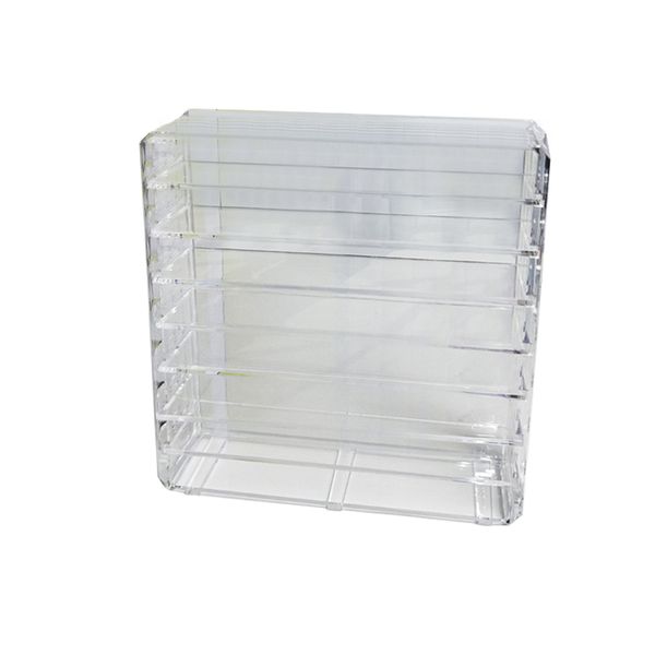 8-Grids Clear Acrylic Cosmetic Storage Box Makeup Organizer Lipstick Holder
