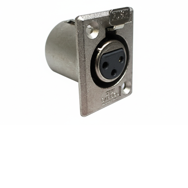 XLR3-31 3-Pin Male XLR Panel Mount Chassis Connector