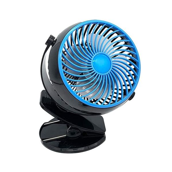 Rechargeable Battery-Powered Desk and Clip Fan