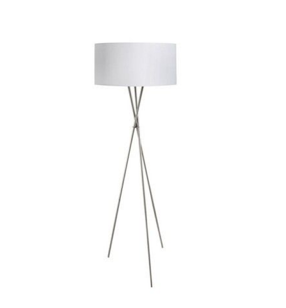 The Oaks white fabric Floor lamp - 150H