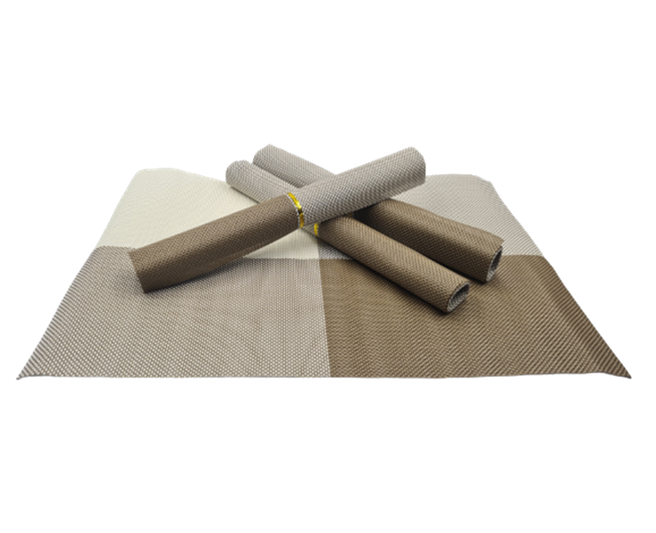 Placemats 4 Pack - White &amp; Gold