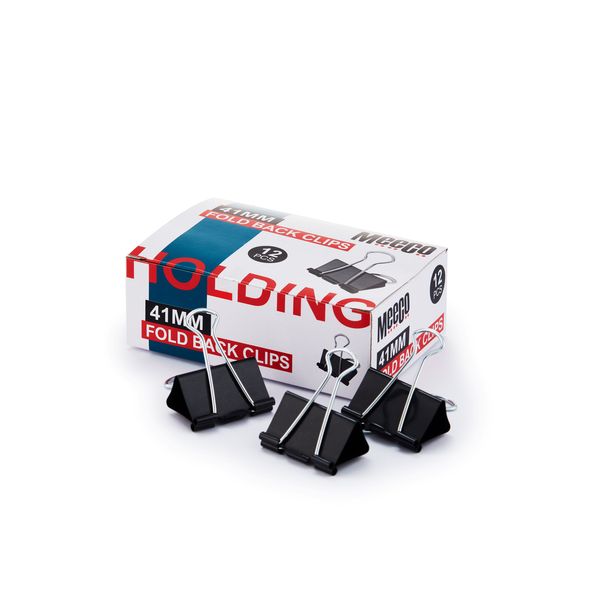 Meeco Fold Back Clips 41mm - Box of 12