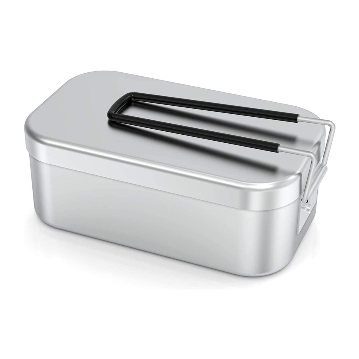 Premium 1.5L Aluminum Camping Lunchbox with Steamer and Handle | Shop ...