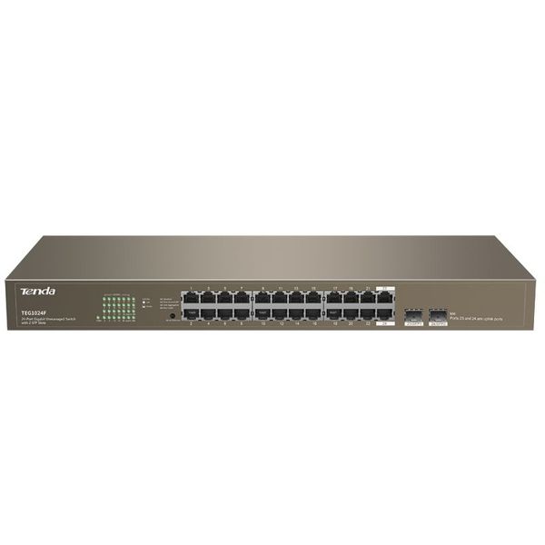 Tenda TEG1024F 24 Port Gigabit Unmanaged Switch 2xSFP