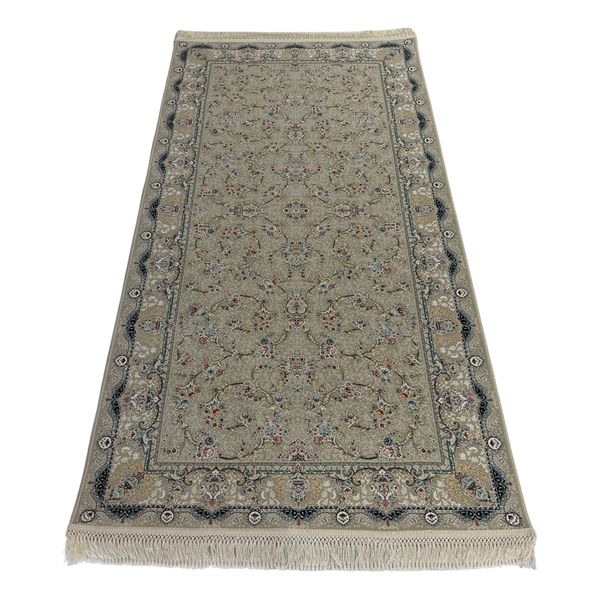 Persian Machine Made Cream Rug - 200 x 100 cm