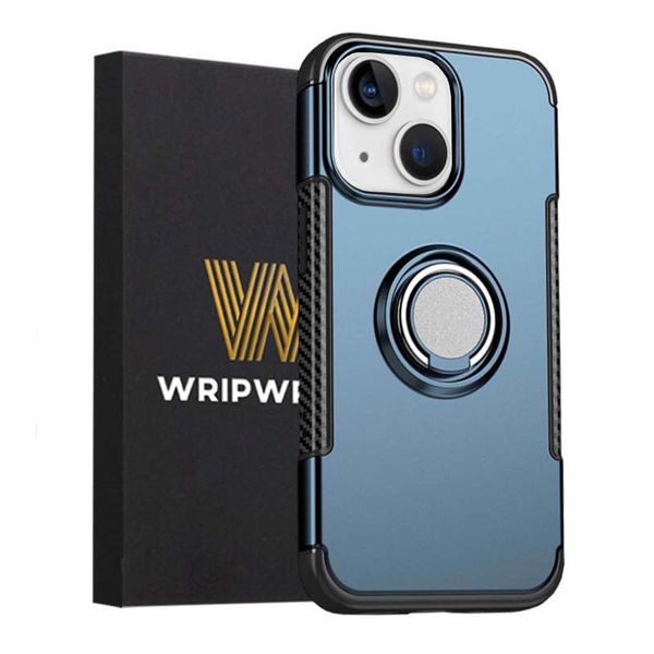 Metallic Armour Case &amp; Tempered Glass for iPhone 13 Mini - Silver