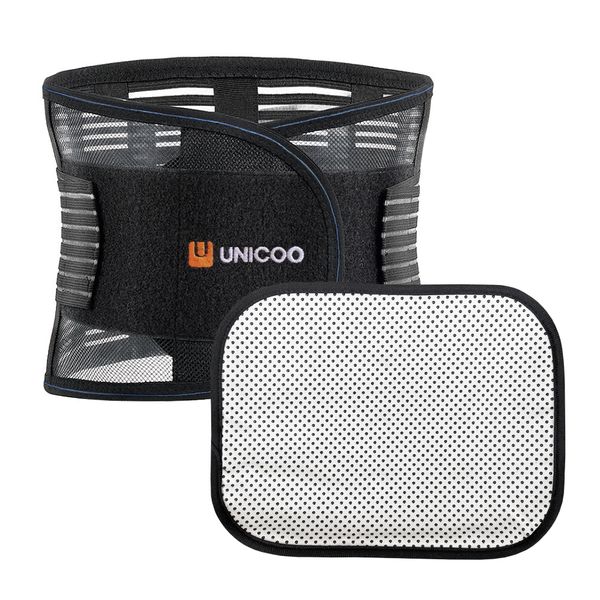 Unicoo Adjustable and Breathable Waist Slimming Belt with Massage Pad