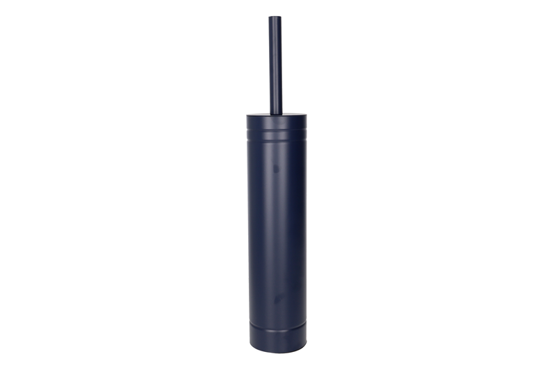 Danny Home Navy Blue Toilet Brush And Holder Set image