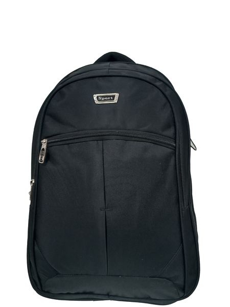 Sport Travel Backpack with USB Port &amp; Earphone Hole - Black