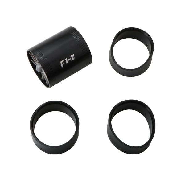 F1-Z Car Double Turbine Air Intake Fuel Saver Turbo Charger Fan