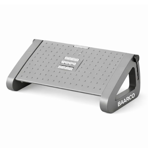 Under Desk Foot Rest Built-In Massage Rollers - Ergonomic Office Support