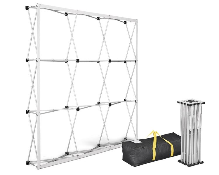 Straight Aluminium Banner wall Frame 2.25m x 2.25m &amp; Carry Bag