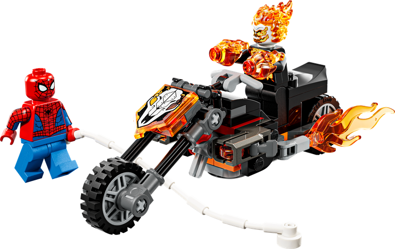 LEGO Marvel Spider-Man vs Ghost Rider Motorcycle 72 Pieces