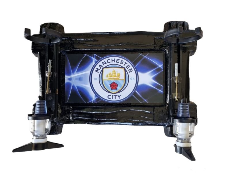 Manchester City - 2 Optic Liquor Dispenser - Black (52)