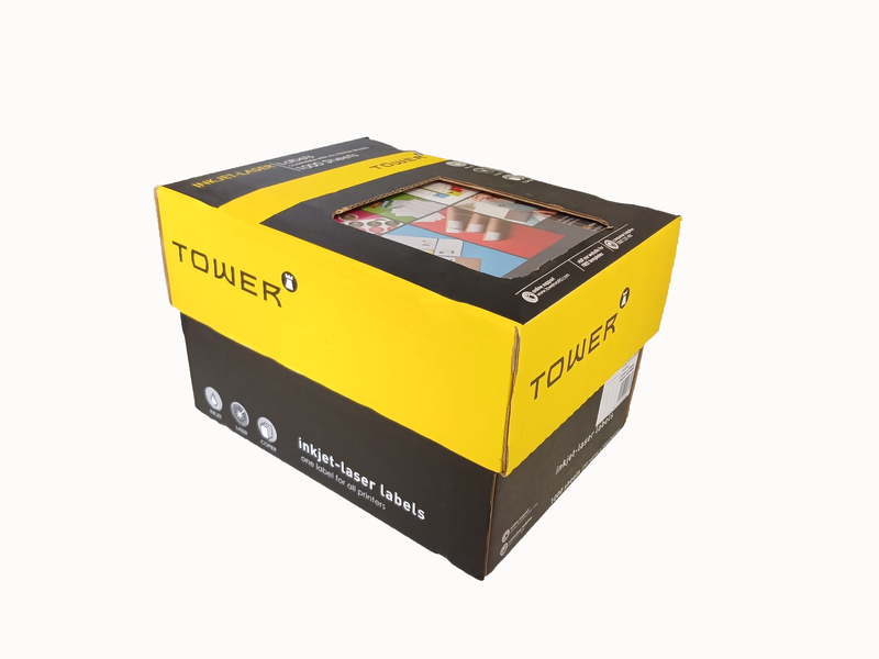 Tower W109 Mailing Inkjet-Laser Labels - Box of 1000 Sheets