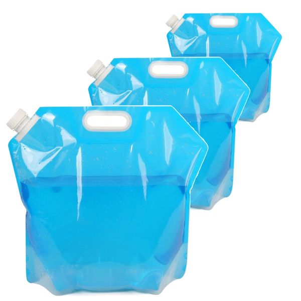 Camping Water Bags Foldable Set of 3 Freezable