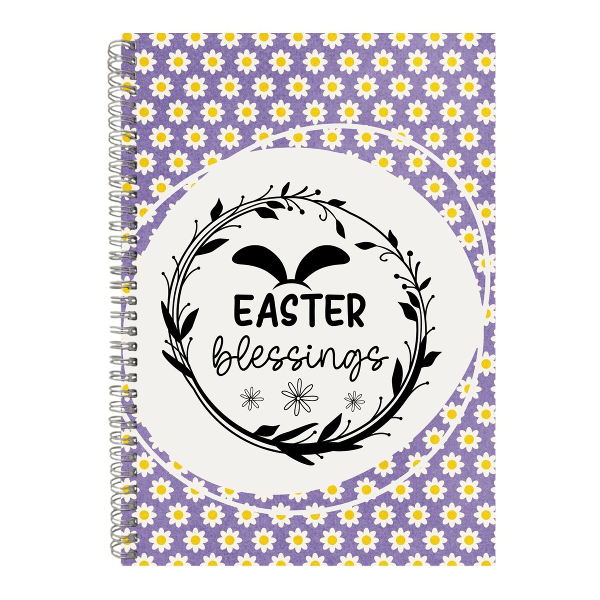 Blessings A4 Notebook Spiral Lined Easter Graphic Design Notepad ...