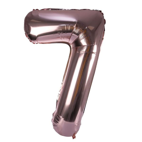 Bulk Pack x 1 Balloon Helium Foil Rose Gold 7 106cm