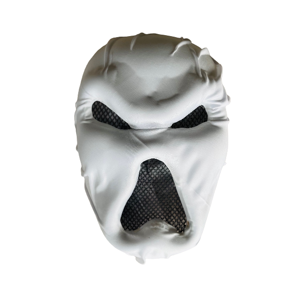 Scary Cosplay Halloween Ghost Mask - White Ghoul 29cm x 20cm