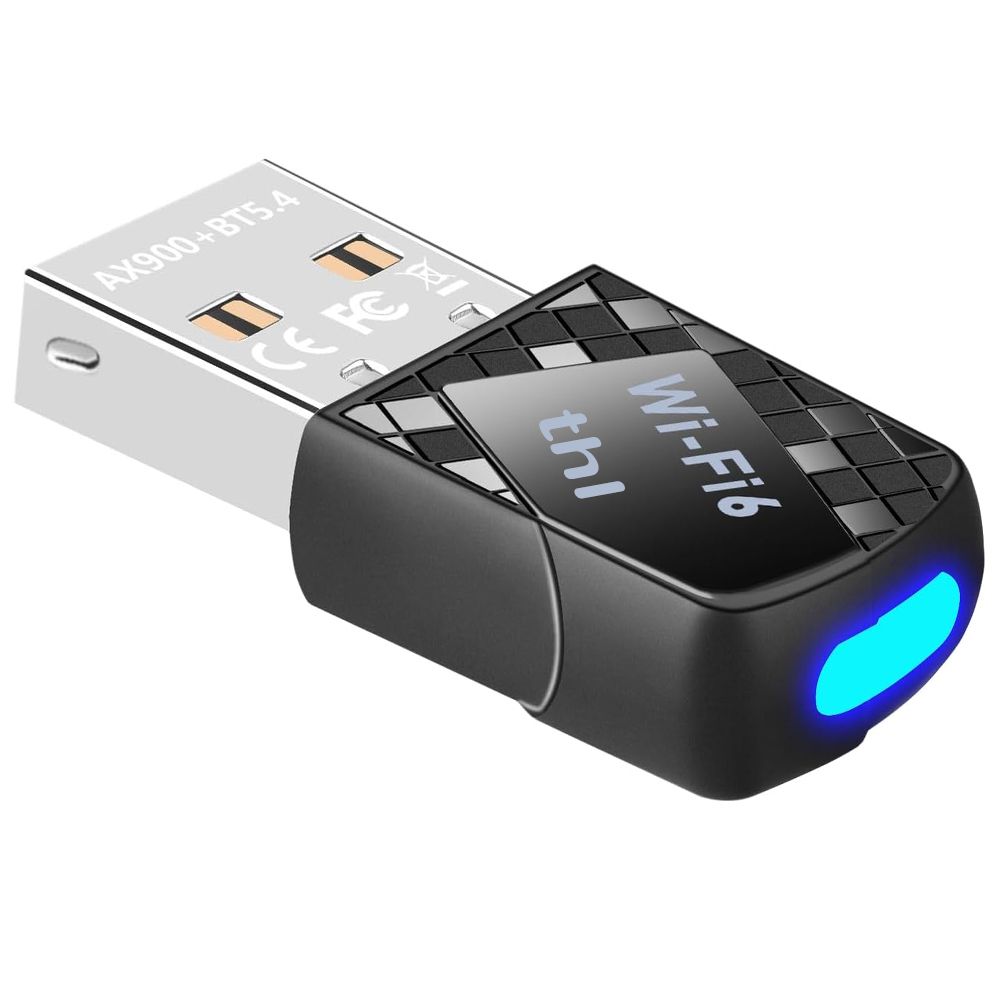thl 2-in-1 900Mbps USB WiFi 6 & Bluetooth 5.4 Adapter Wireless Combo for PC