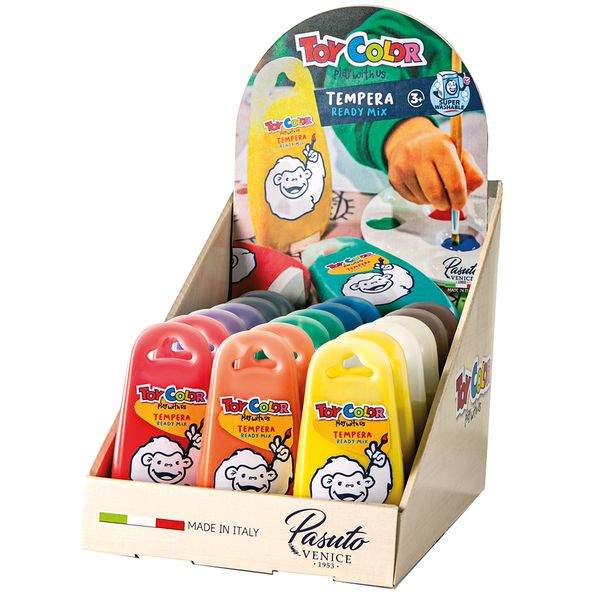 Toy Color Superwashable Tempera Paint Tubes: 18 x 170ml Tubes in 9 Colours
