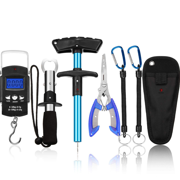 Fishing Tool Kit,Fish Hook Remover,Fishing Pliers,Fish Lip Gripper,Lanyards