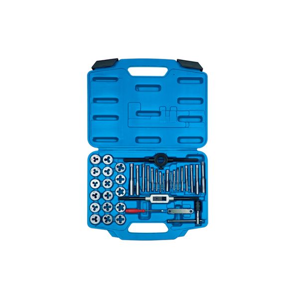 King Tony Tap &amp; Die Set - Imperial - 1/8" to 1/2" - 39 Pieces