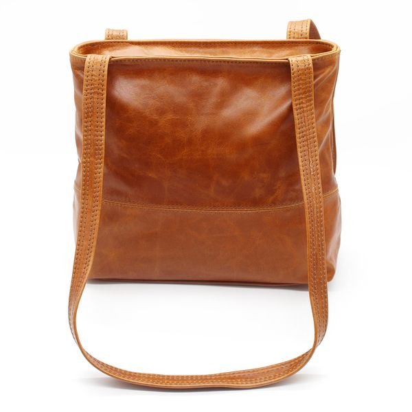 Minx Genuine Leather Justine Handbag - Tan