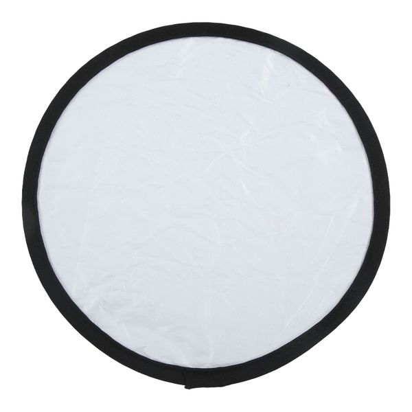 30cm Silver/White Reflector - Compact for Live Lighting