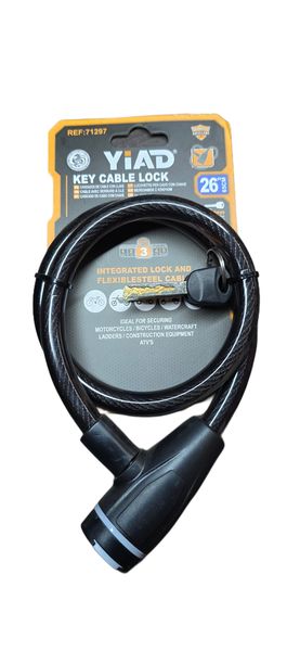Yiad Key Cable Lock - 12mm x 26" 65cm