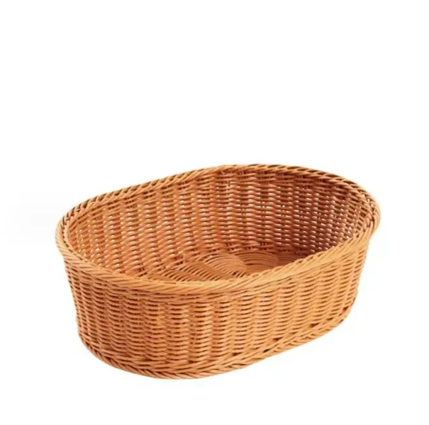 Storage Plastic Natural Rattan Bakery Basket