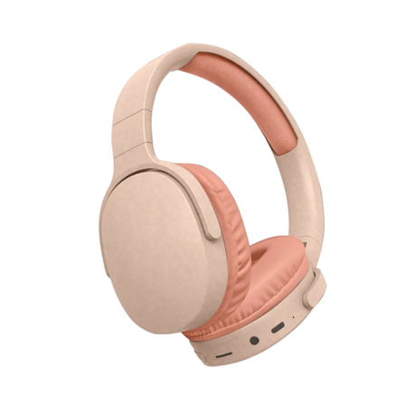 Button Controlled Wireless Headset With Active Noise Cancellation - Pink Image