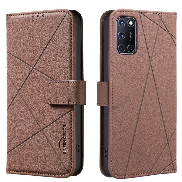 Check Leather Anti-Theft Phone Case Compatible With Apple iPhone 12 Pro Max
